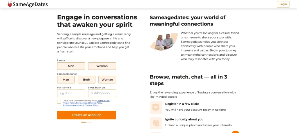 SameAgeDates Review